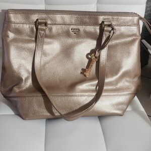 New Fossil Metallic Brown Women's‎ Bag